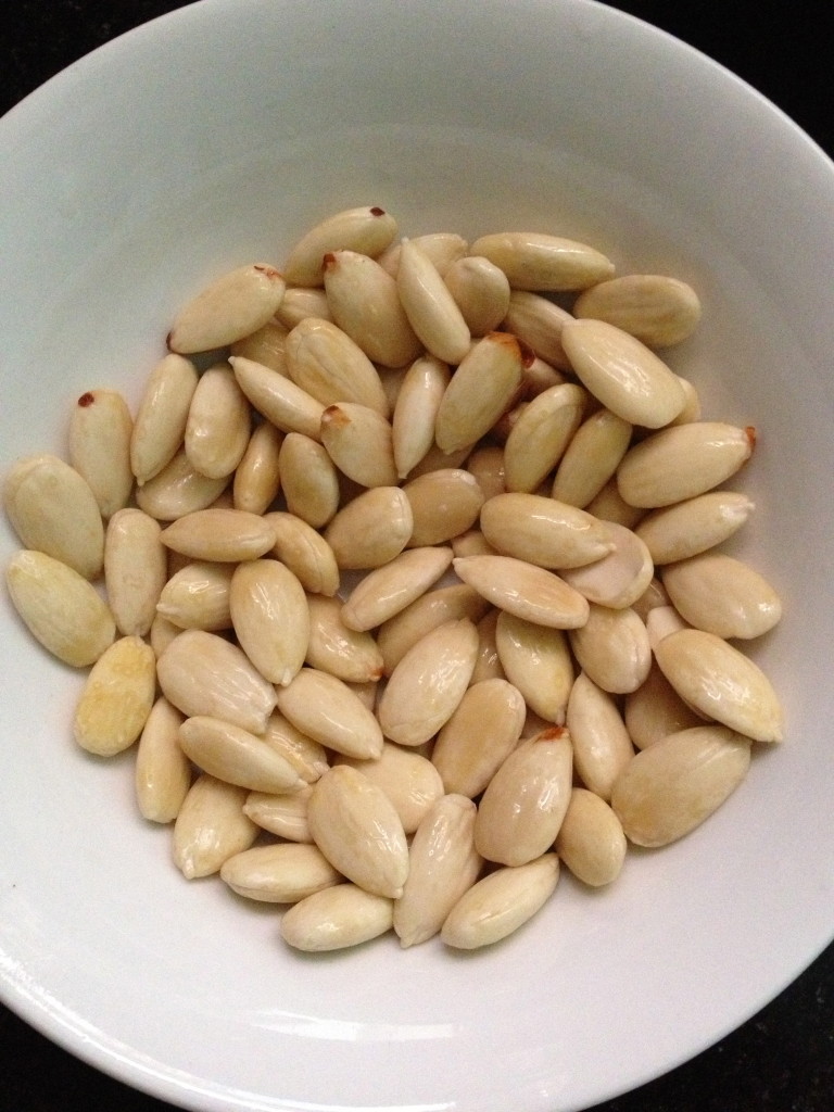 blanched almonds