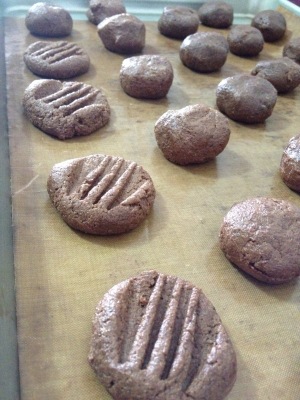 press down lightly with a fork