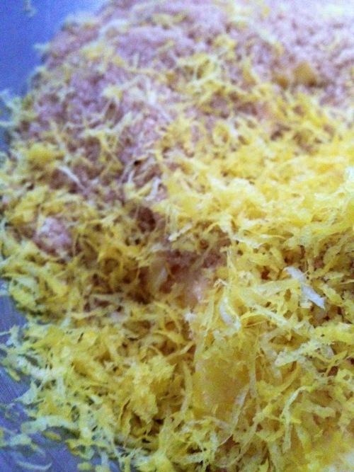 lemon zest for lemon polenta cake