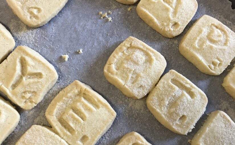 How to make Scrabble Shortbread: improvising a birthday special shortbread in lockdown