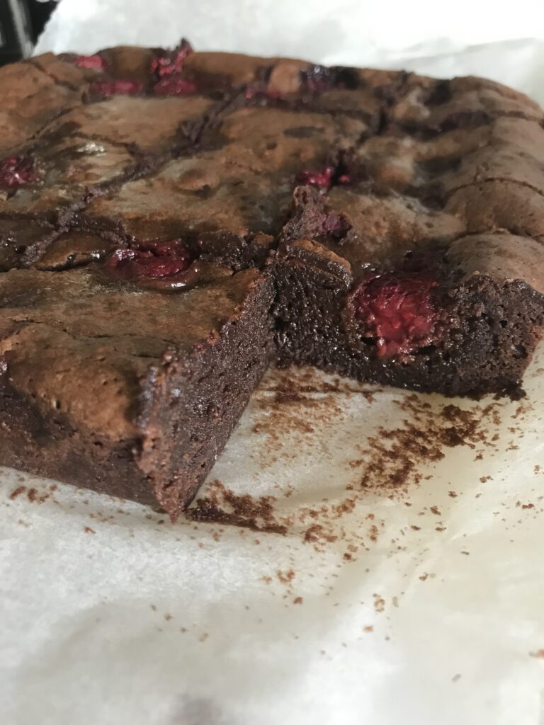More Raspberry Burst Brownies