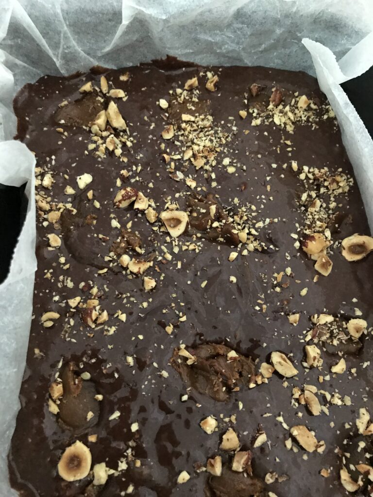 Salted Caramel and Hazelnut Brownies